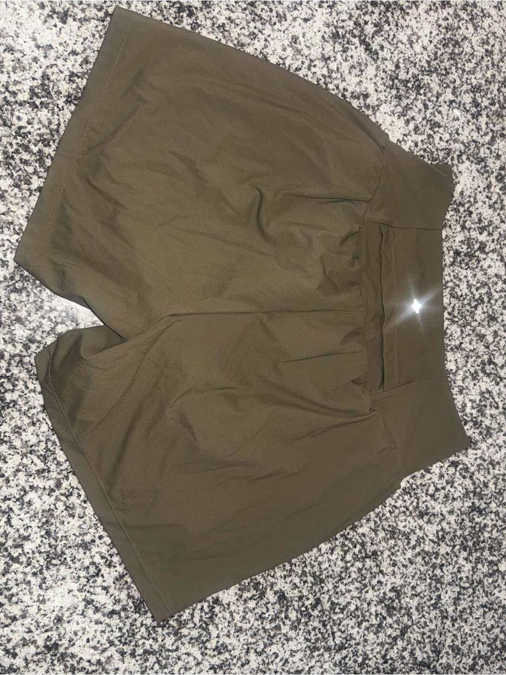 Halara Light Olive Green Nylon Shorts - Picture 7 of 7